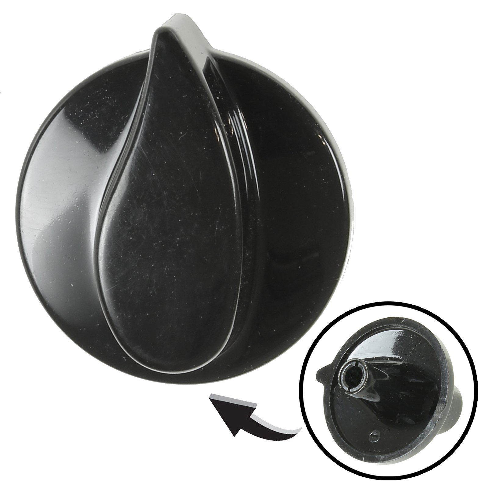 Belling Genuine Solitaire Country Chef Oven Cooker Hob Black Control Switch Knob