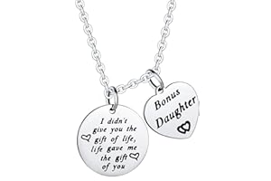 Nimteve Daughter Gifts from Mom I Didn’t Give You The Gift of Life Life Gave Me The Gift of You Bonus Daughter Gifts