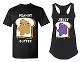 Peanut Butter and Jelly Matching Couple T Shirts