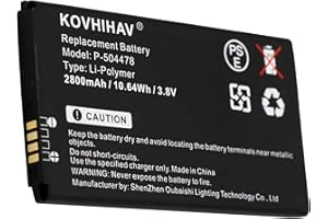 CS BATTERY Replacement Battery for ADT Command Secondary Color Touchscreen Keypad,fits P-504478 2800mAh 3.8V