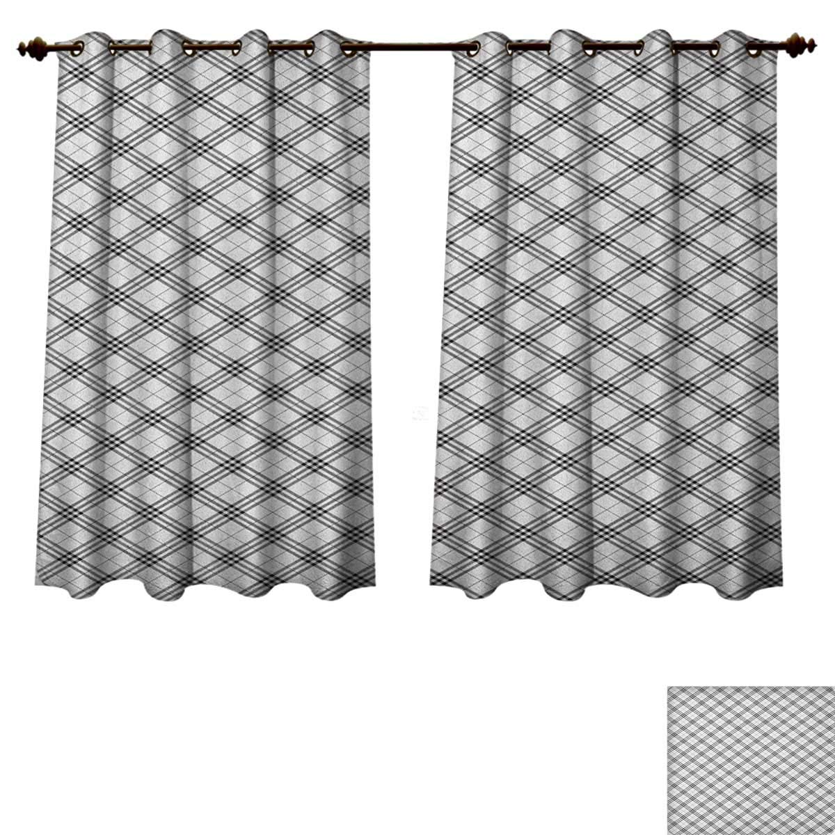 Amazon Com Pricetextile Plaid Blackout Thermal Backed Curtains