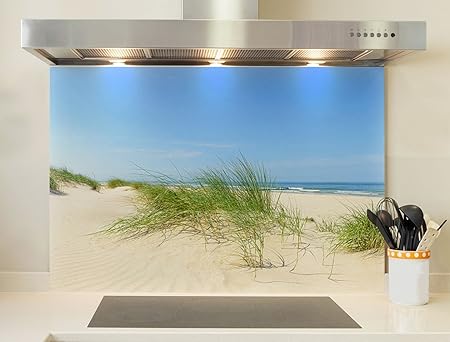 Credence Fond De Hotte Plage Et Herbes Amazon Fr Cuisine Maison