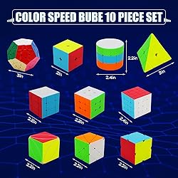 STEAM Life Speed Cube Set 10 Pack Magic Cube