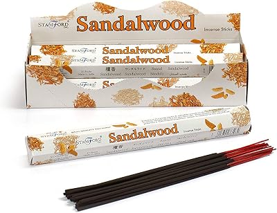 Stamford Inc. Sandalwood Incense Sticks 120 Total - Premium Quality