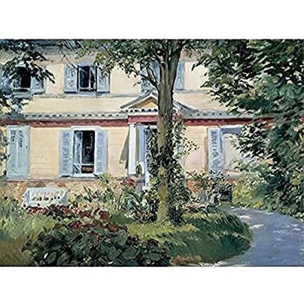 Edouard Manet Landhaus In Rueil Art Print Canvas Premium Wall Decor Poster Mural
