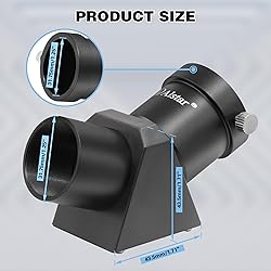 Alstar 1.25" 45-Degree Diagonal Prism Optical Prism