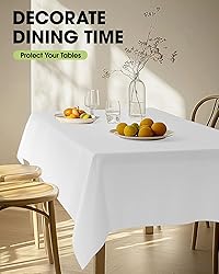 Pureegg Durable Table Cloth 60" x 102" - Reusable