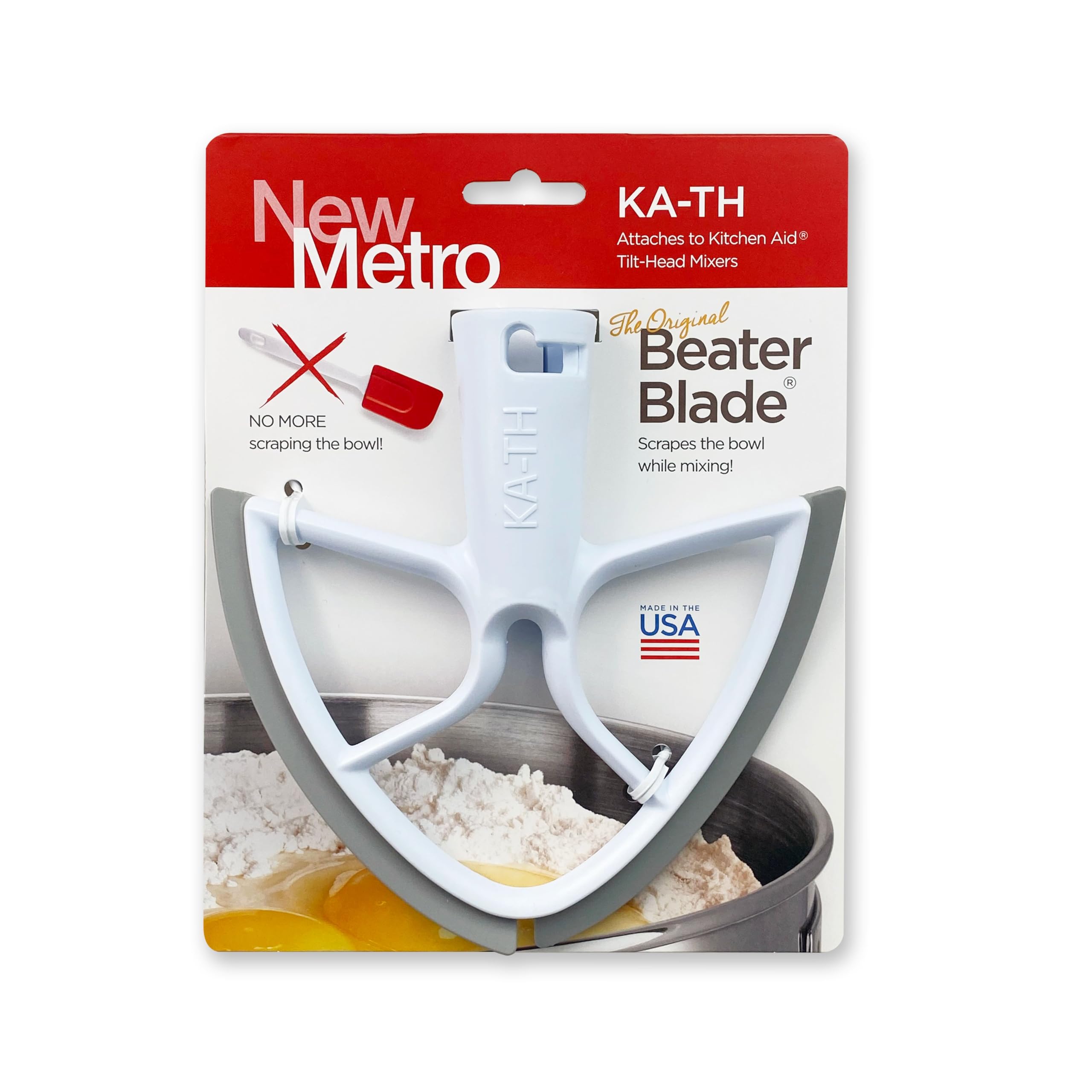 Photo 1 of New Metro KA-TH Original Beater Blade Works w/ KitchenAid 4.5 - 5 Qt Tilt-Head Stand Mixers, Grey