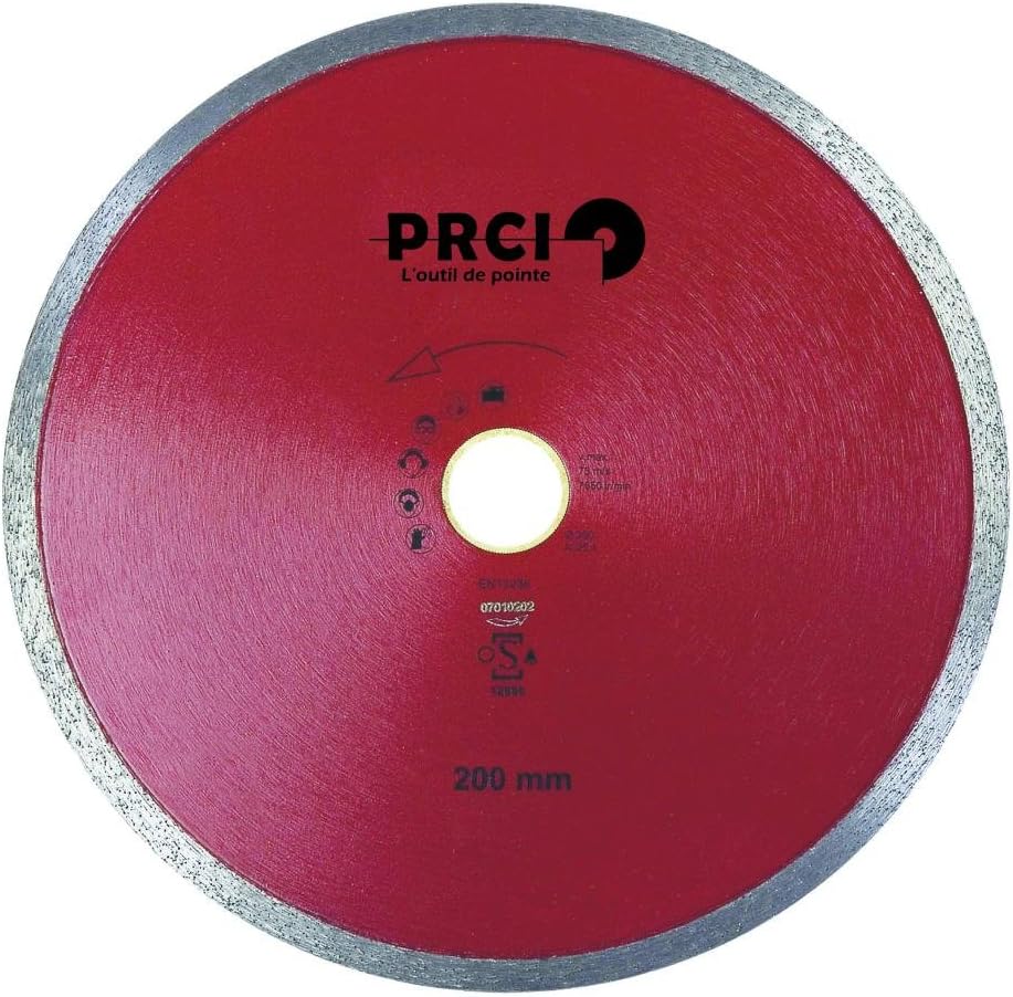 PRCI 01 65 22 Diamond Blade with Reduction Rings Included, Red, 200 mm