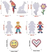 Allazone Fuse Bead Boards 48 PCS Animal Pegboards Kit for Kids Craft Supplies view 2