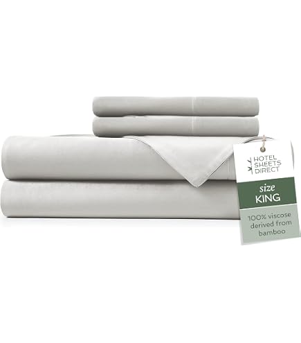 Hotel Sheets Direct Bed Sheet Set – Split King Size, Pure Peach Puree Color, Anti-Pilling, Deep Pockets
