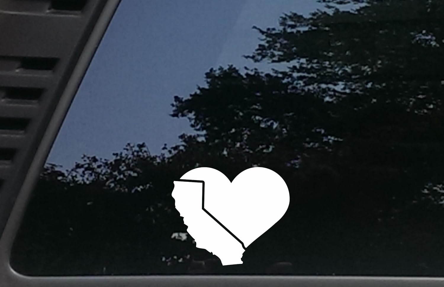 California is in my Heart - 4 1/2" x 3 3/4"die cut vinyl decal for cars, trucks, windows, boats, tool boxes, laptops, etc