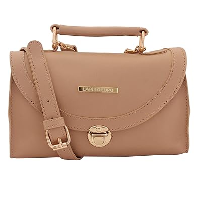 Lapis O Lupo Sepia Beige Women Sling Bag (Beige)