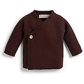 Monica + Andy Lucky Baby Cardigan, 100% Organic Baby Clothes for Girls & Boys, Sizes for Preemie, Newborn, & Infant
