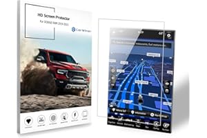 Carwiner Compatible with Dodge Ram HD Screen Protector 12 Inch 2019-2024 1500 2500 3500 Anti Glare Fingerprint Navigation Protection Tempered Glass Accessories (HD)