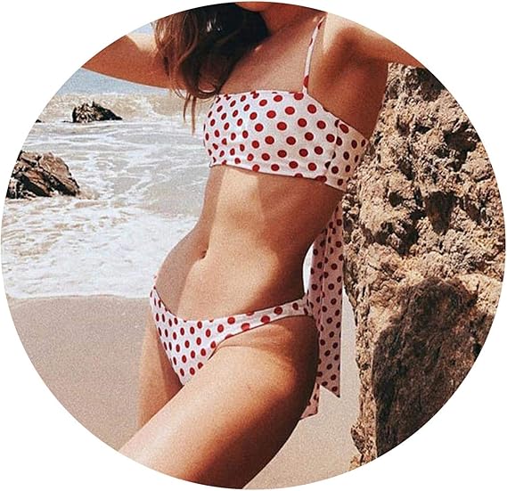 yellow polka dot bikini amazon