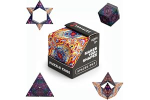 Shashibo DODECA Magnetic Puzzle Cube, Stress Relief Fidget Toy | 100+ Possible Shapes, Sensory Fidget Toy For Adults & Kids, Fun Shape Shifting Puzzle Box For All Ages