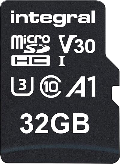 Integral 32GB microSD Card UHS-I U3 A1 4K Read 100MB/s Write 30MB/s