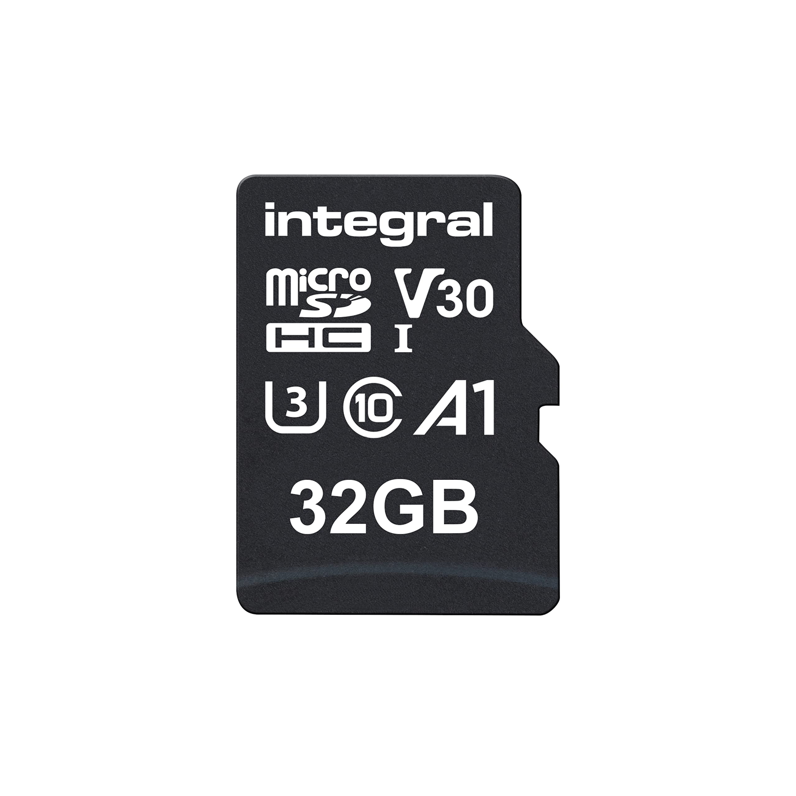 Integral 32GB microSD Card Premium High Speed 4K Video Memory Card - up to 100MB/s Read and 30MB/s Write, UHS-I, U3, Class 10, A1 App Performance - for smartphones, tablets, drones, game consoles
