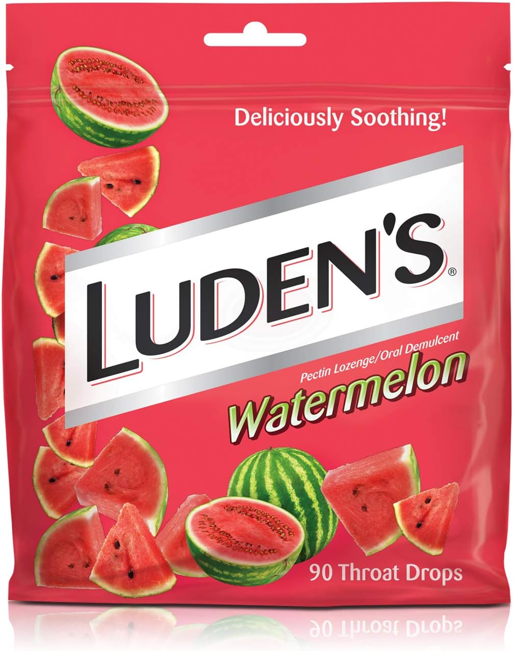 Luden's Deliciously Soothing Throat Drops, Watermelon Flavor, 90 Count: Health & Personal Care