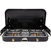 Coleman 1900 Collection 3-in-1 Propane Camping Stove, Portable Camping Grill/Griddle/Stove with Adjustable Burners, 24,000 To