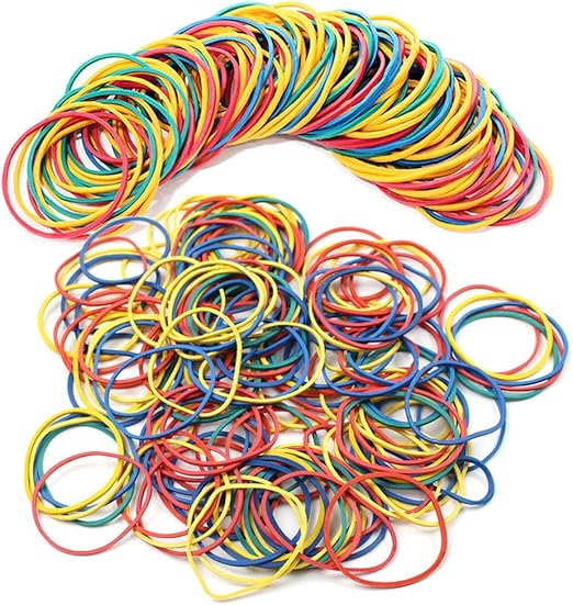 Nsiwem Gummiringe Klein Gummibänder Bunte Gummiband Haushalts Gummis