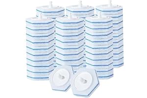 Dotspun Upgraded Wand Refills, 50PACK Disposable Toilet Brush Heads for Most Most Toilet Wand