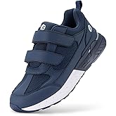 FitVille Extra Wide Walking Shoes for Men Wide Width, Hook and Loop Orthopedic Sneakers for Swollen Feet Neuropathy - Rebound Core V8