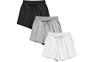 Sexy Basics Women's 3 Pack Active Wear Lounge Yoga Gym Casual Sport Shorts