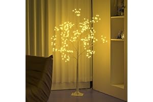 PXBNIUYA 288 LED Birch Tree Lighted with Remote Control, Electric Plug in DIY Artificial Tree Lights, Fairy Spirit Tree lamp for Home Bedroom Christmas Party Indoor Decor Lights (Warm White)