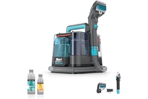 Shark StainStriker Portable Carpet & Upholstery Cleaner w/on board self cleaning - Spot, Stain, & Odor Eliminator, Includes 2 Cleaning Tools & 2 Cleaning Solutions, Charcoal, PX221BRN
