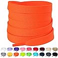 Olukssck 2/5" Flat Shoe Laces for Sneakers 29 Colors Shoelaces in 28" - 72"