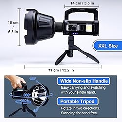 Rechargeable Spotlight Flashlight High Lumens