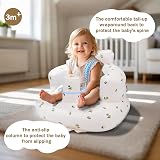 AirSwim Inflatable Baby Seat - Chair for 3 Months+, Built-in Pump, Orange view 4