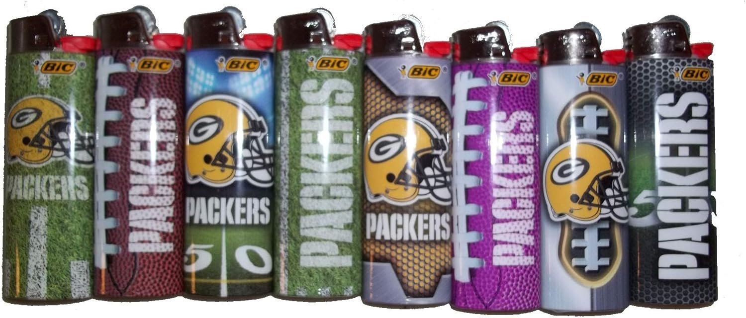 BIC Lighters Compatible with Green Bay Packers NFL