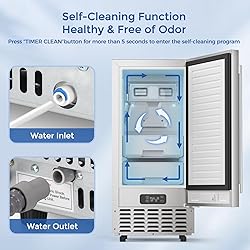 COWSAR Commercial Under Counter Nugget Ice Maker