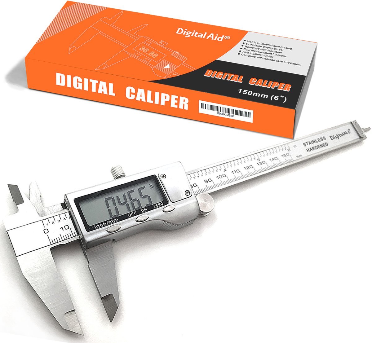 Stainless Steel Digital Caliper measuring device for inside, outside