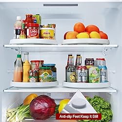 Set of 4, 10 Inch Non-Skid Lazy Susan Organizers