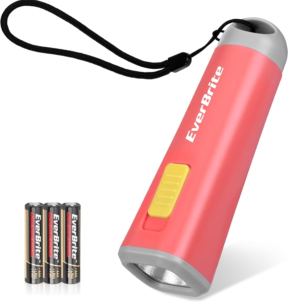 EverBrite Mini LED Flashlight Coral Red 46 g 1 W 25-30 lm AAA included
