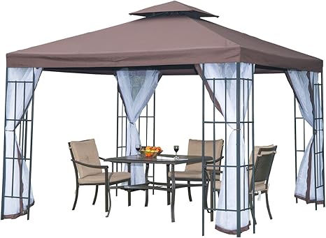 Outsunny 10 X10 Garden Gazebo Patio Canopy Portable Party Event