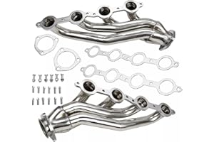 CERBORDY Stainless Steel Exhaust Headers for Chevy LS LS2 LS3 LS6 LS7, Chevelle, Camaro, Nova, Firebird, 4.8L, 5.3L, 5.7L, 6.2L