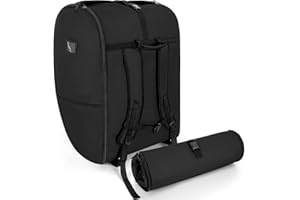 WELIDAY Padded Car Seat Travel Bag Compatible with Doona, Infant Car Seat Travel Bag, Foldable Car Seat Stroller Gate Check Bag for Airplane (Black)