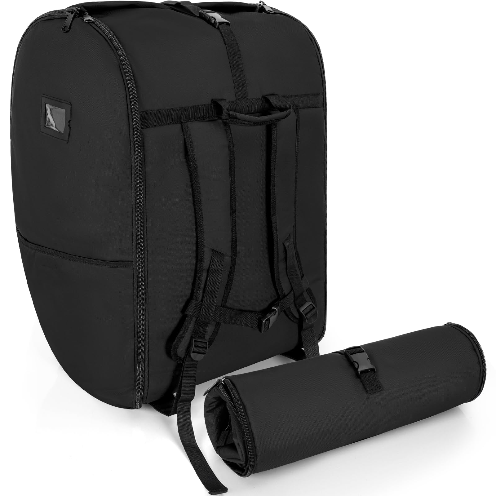 Photo 1 of WELIDAY Padded Car Seat Travel Bag Compatible with Doona, Infant Car Seat Travel Bag, Foldable Car Seat Stroller Gate Check Bag for Airplane (Black)