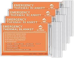 QIO CHUANG Emergency Mylar Thermal Blankets -Space