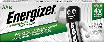 Energizer AA Rechargeable Battery 2000mAh 10 Pack Max