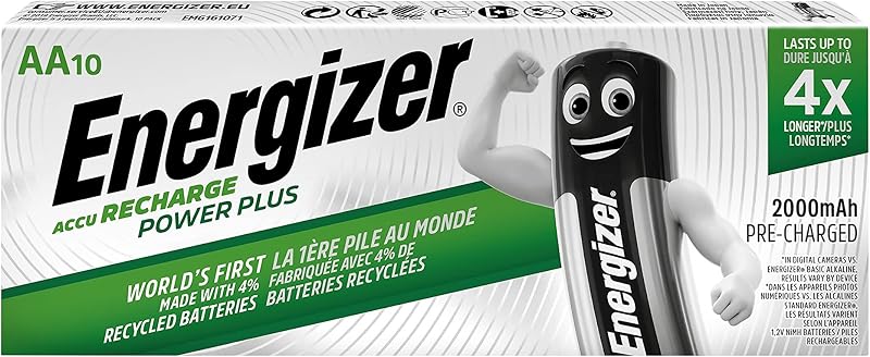 Energizer AA Rechargeable Battery 2000mAh 10 Pack Max