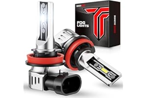 Torchbeam H11/H16/H8 LED Fog Light Bulb, 12000 Lumen Upgrade,600% Brightness H11 LED Fog Lights, 1:1 Replacement For Cars,Trucks,and SUVs,3-Minute Quick Installation,Pack of 2