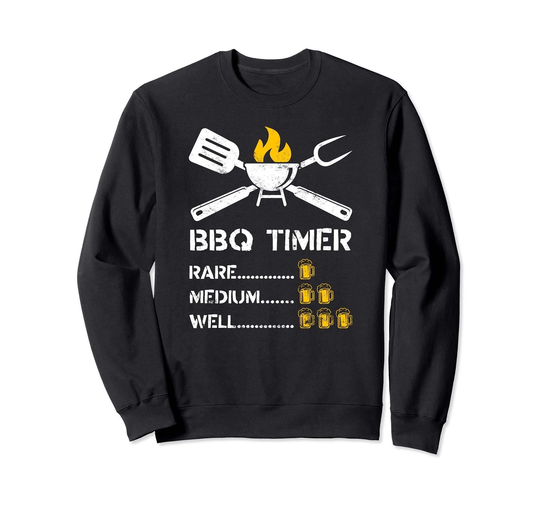 BBQ Timer Barbecue & Beer Grilling Grill Cook Out Funny Sweatshirt