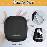 Sheryl&Rain Small Dog Treat Bag Training Pouch with Zipper Black view 2