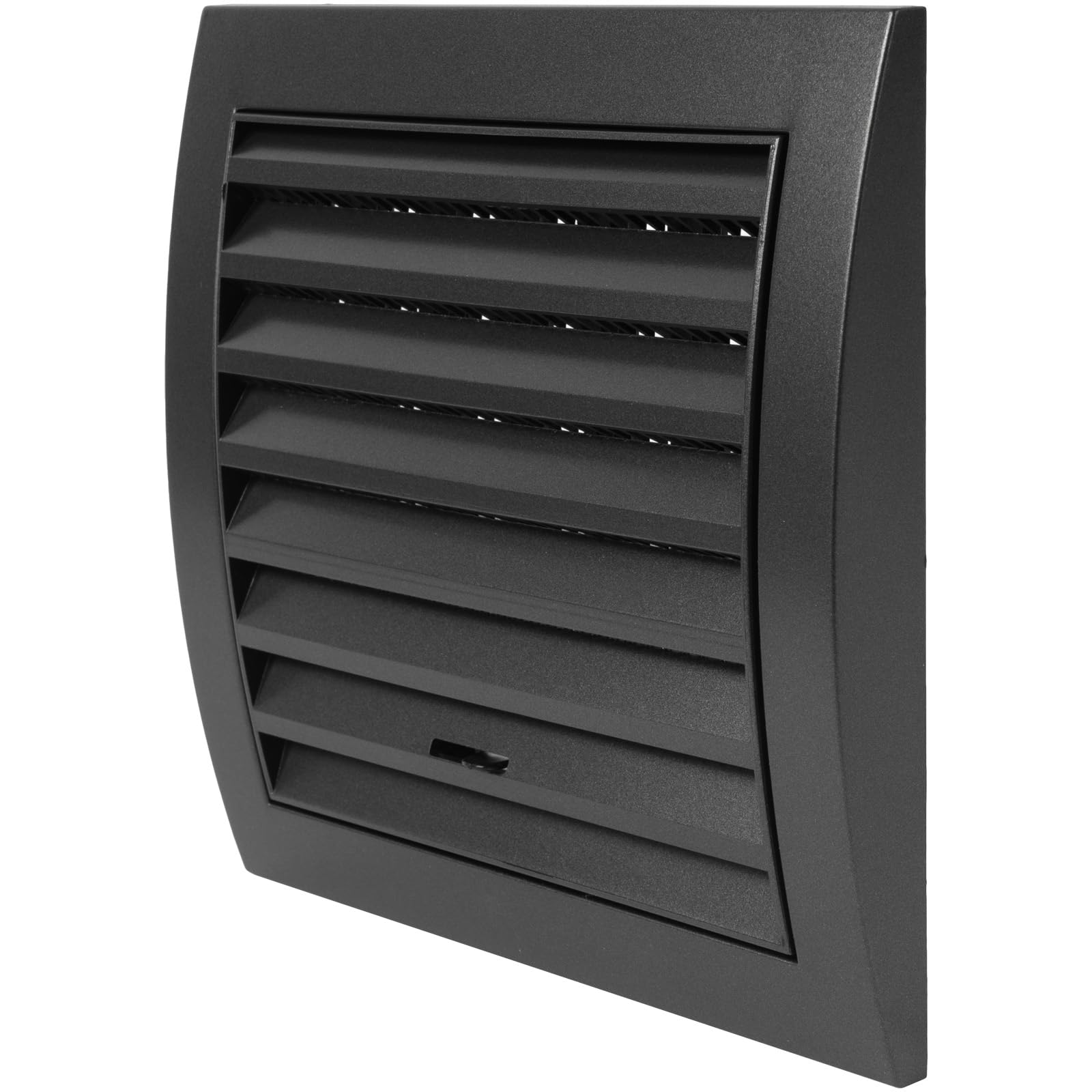 Repa Market Anthracite Adjustable Ventilation Grill - Louvered Air Vent Covers for Walls, Ceiling Outside and Inside - 153 x 148 mm / 6" x 5.82" Inch - Bathroom Ventilation Cover with Mesh Screen